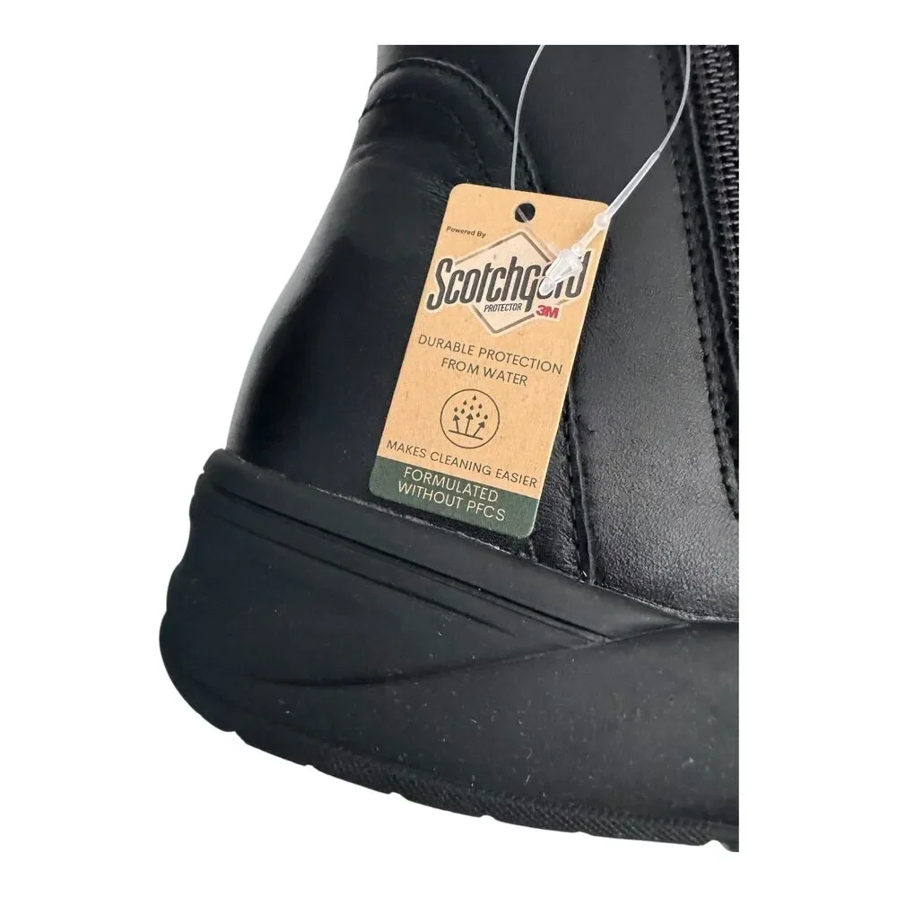 Propet Delphi Boots Womens Size 8.5 X 2E Black WFA006L Waterproof Zipper Comfort